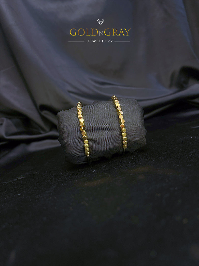Timeless Elegance Golden Bracelet Pair for Women